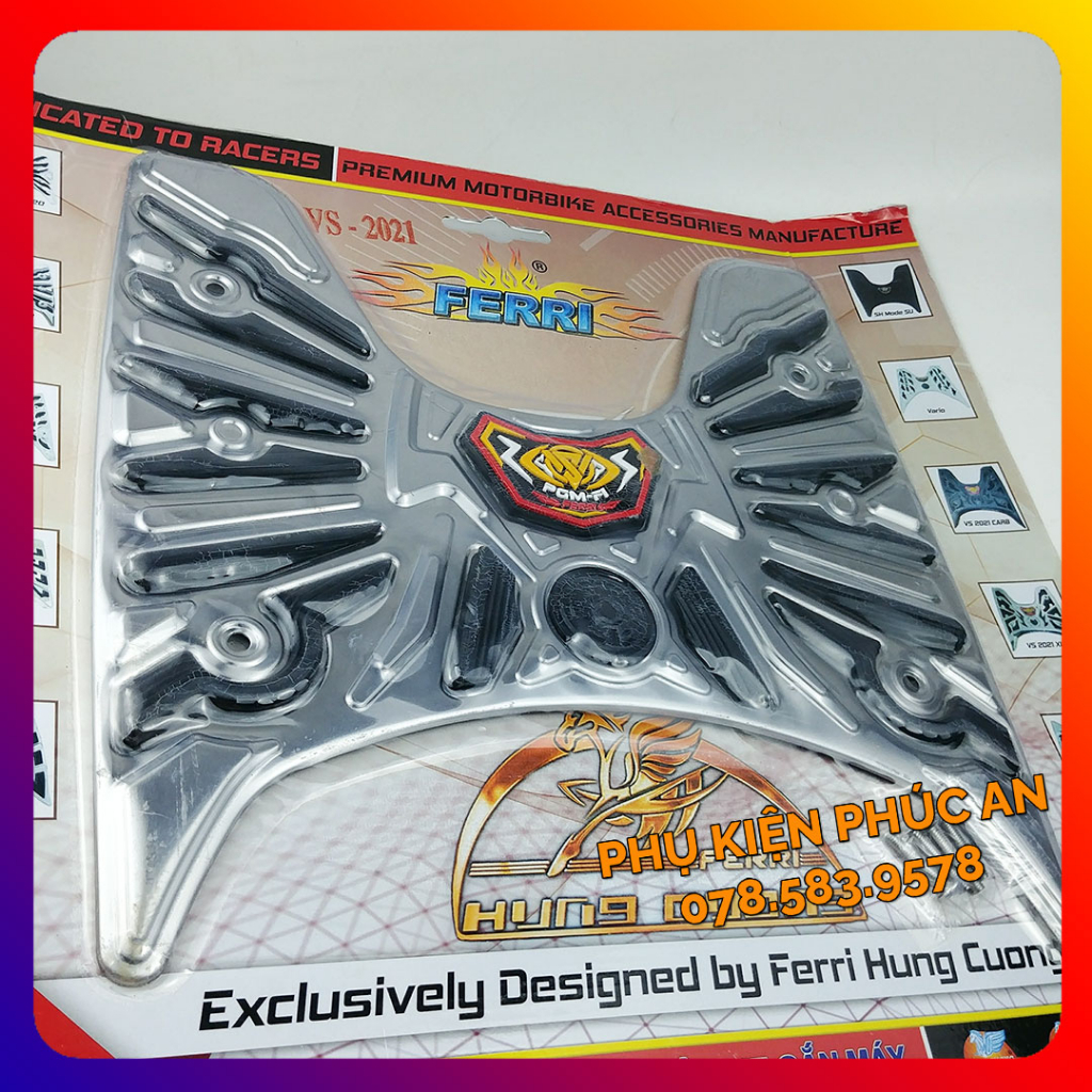 Thảm lót sàn Cao Su, Inox xe VISION gác để chân trước năm 2021 2022 2022 2023 đời mới nhất