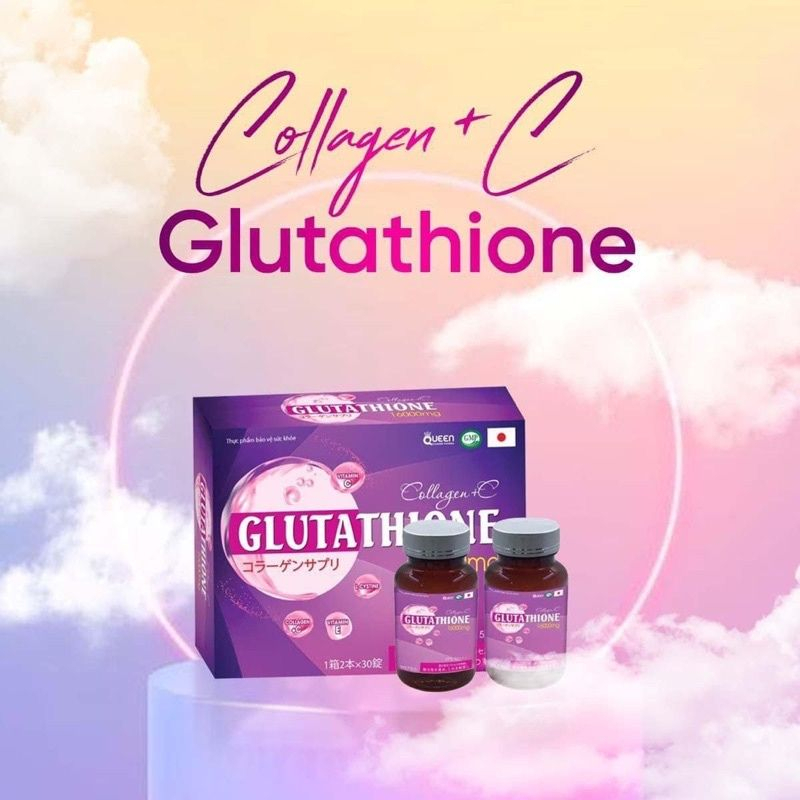 Viên uống hỗ trợ trắng da glutathione 16000mg, Collagen +C mờ nám giảm tàn nhang chống lão hoá da | BigBuy360 - bigbuy360.vn