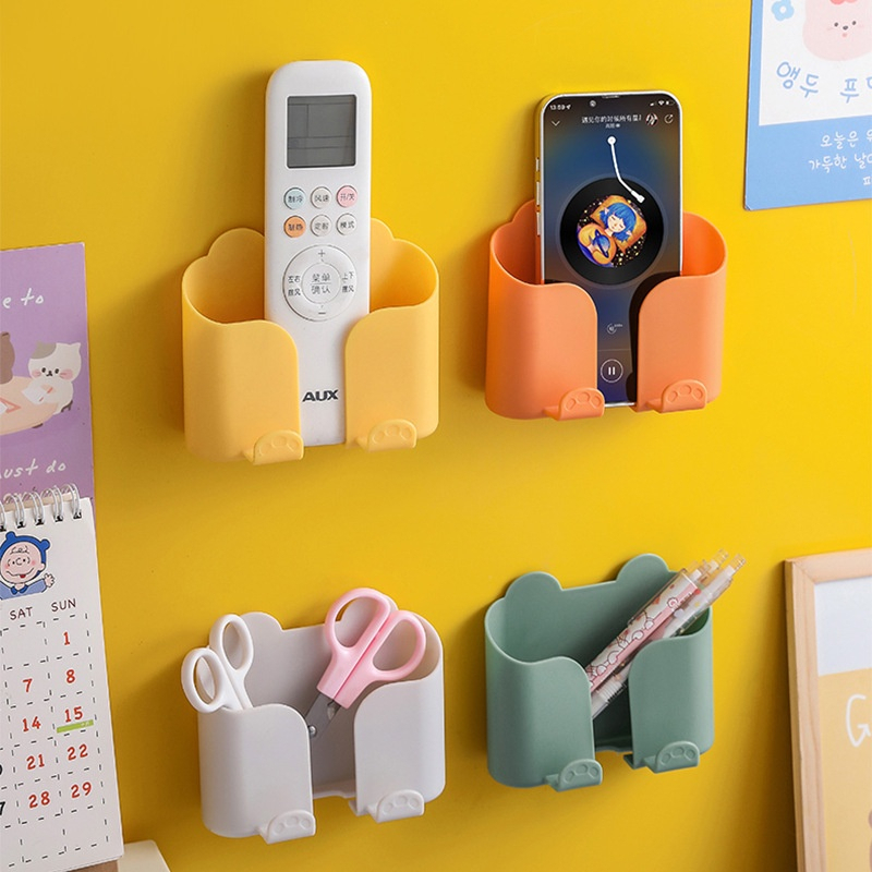 Gía Để Điện Thoại Dán Tường , Giá Gắn Tường Để Điện Thoại , Điều Khiển Hình Chân Mèo Dễ Thương 88374 Shop Tiện ích 777