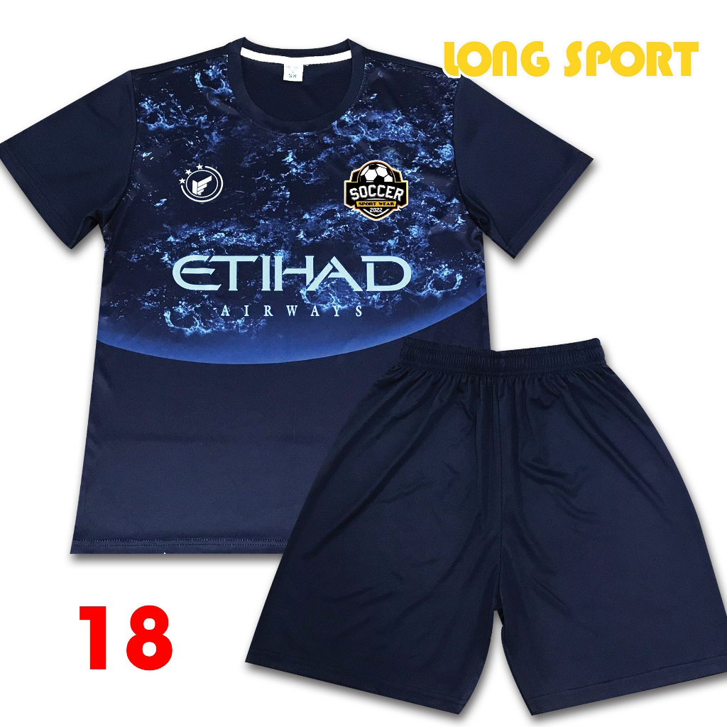 Bộ quần áo thể thao câu lạc bộ Manchester City - Long Thanh Sport - M18