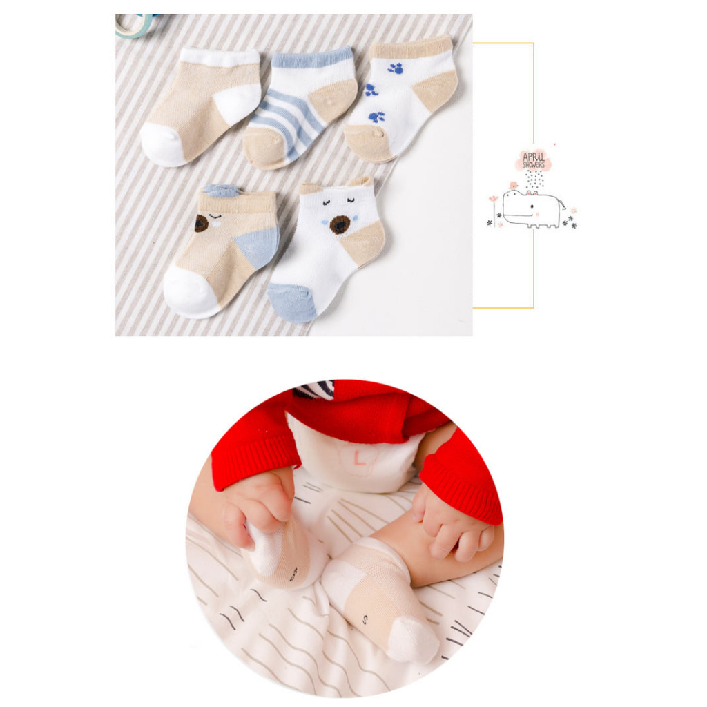 Set 5 Đôi Tất Chân Cho Bé⚡️FREE SHIP⚡️ Tất Chân Dạng Lưới Mùa Hè Cho Bé