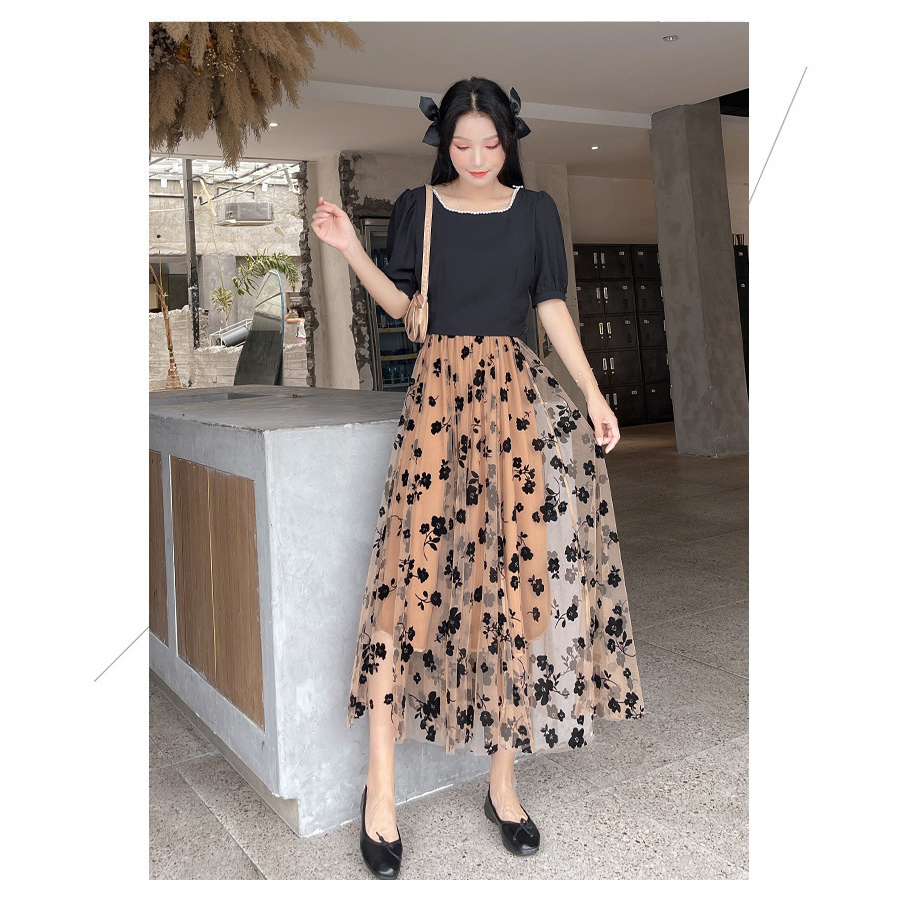 Đầm Midi hoa dài duyên dáng