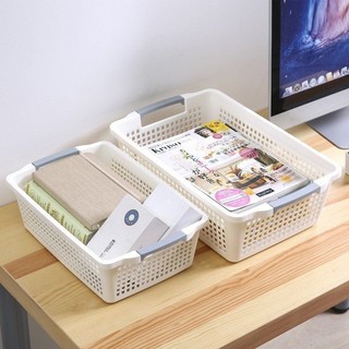 Sỉ 10 Rổ chữ nhật , rổ nhựa Việt Nhật có quai cầm