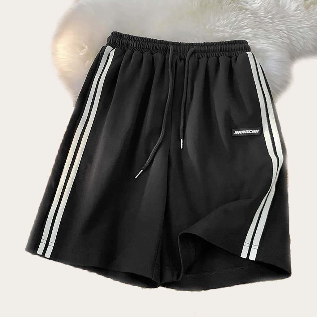 Quần Short Nam Nữ NANDCHN NAD Unisex Chất Cotton Phong Cách Ullzang - Quần Đùi 2 sọcThể Thao Mặc Thoáng Mát