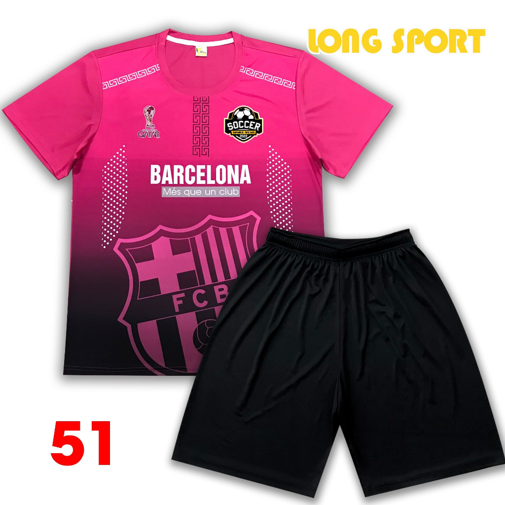 Bộ quần áo thể thao câu lạc bộ Barcelona - Long Thanh Sport - M51
