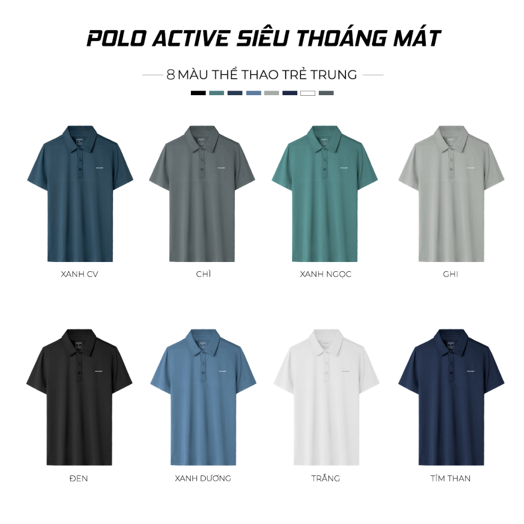 Áo thun nam Polo có cổ Guzado vải coolmax thể thao siêt mát,thiết kế trẻ trung năng động,chuẩn form regular fit APL01