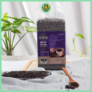 Gạo lứt, gạo lứt tím than hữu cơ tây nguyên food, eat clean, healthy