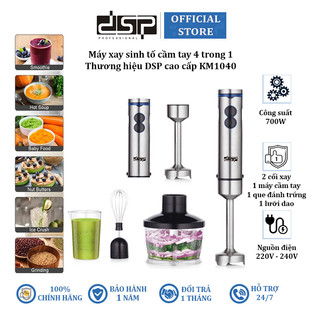 Máy xay sinh tố cầm tay đa năng cao cấp dsp km1040, công suất 700w
