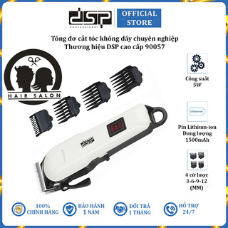 Tông đơ cắt tóc không dây chuyên nghiệp, thương hiệu cao cấp DSP 90057, công suất 5W (Bảo hành: 1 NĂM chính hãng)