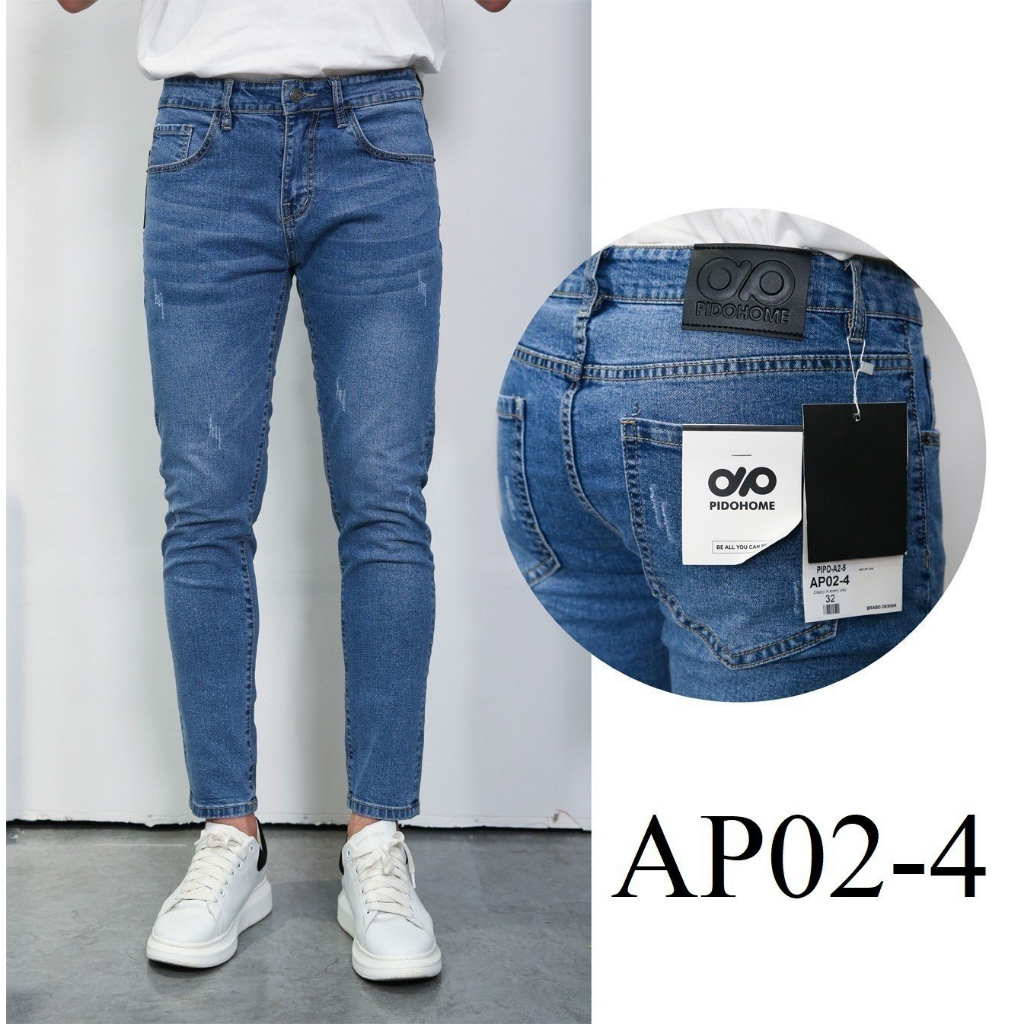 Quần Jean Nam Chất Bò Cao Cấp Màu Xanh - AP02-4 - TABI SHOP