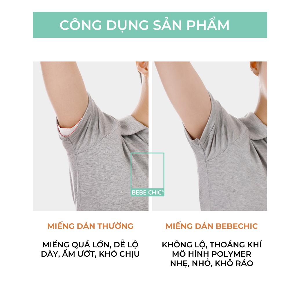 Combo 40 miếng dán thấm hút khử mùi hôi nách dưới cánh tay - MEGAMART