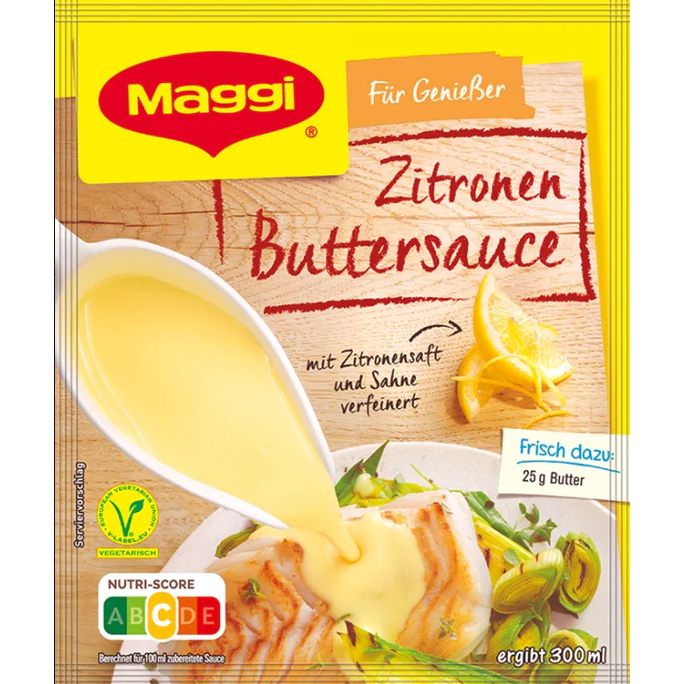 Sốt bơ chanh Maggi Zitronen gói 25 gam của Đức