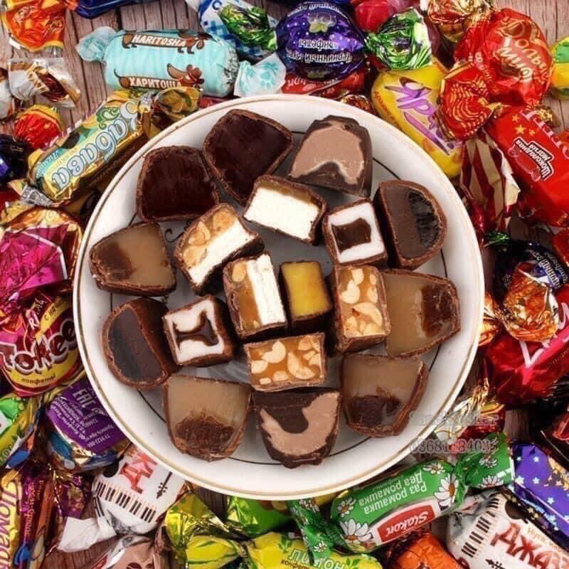 Kẹo socola Mix Nga 100k/ 1 gói 500gr