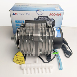 Máy bơm oxy - máy sủi công nghiệp cho cá cảnh hiệu Resun ACO-006 -80w tặng 8m dây oxy + 8 cục sủi