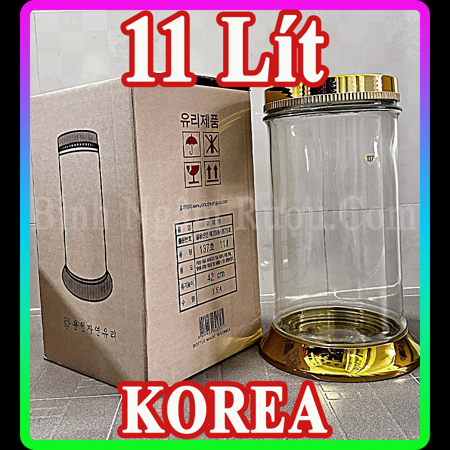 N137 - 11 Lít | Hàn Quốc | Bình Ngâm Táo Mèo, Ngâm Chuối Hột, Ngâm Nhân Sâm - Sâm Ngọc Linh - [GIÁ SIÊU RẺ]