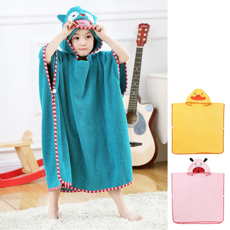 Khăn choàng tắm đi bơi cho bé size 70x70cm va 70x90cm