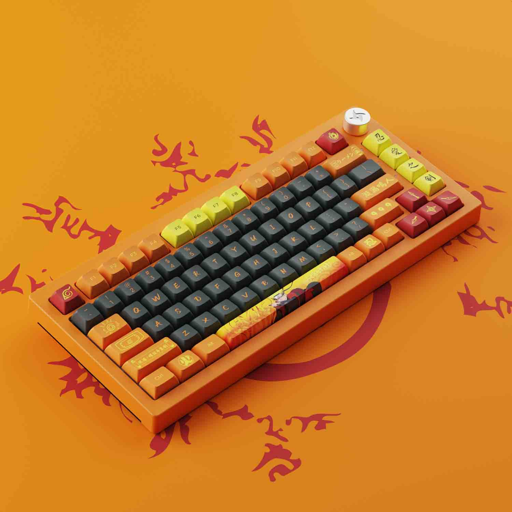 Bàn Phím Cơ Không Dây AKKO 5075B Plus Naruto Multi-modes / BT5.0 / 2.4Ghz / TypeC / CS Switch - Hàng Chính Hãng