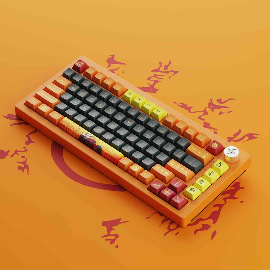 Bàn Phím Cơ Không Dây AKKO 5075B Plus Naruto Multi-modes / BT5.0 / 2.4Ghz / TypeC / CS Switch - Hàng Chính Hãng