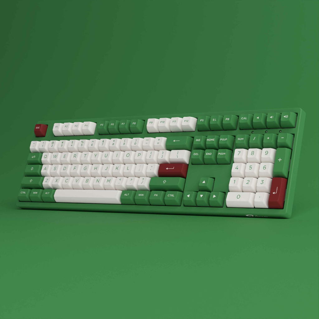 Bàn Phím Cơ Không Dây AKKO 3108 RF Matcha Red Bean / 2.4Ghz / Type C / AKKO Switch V3