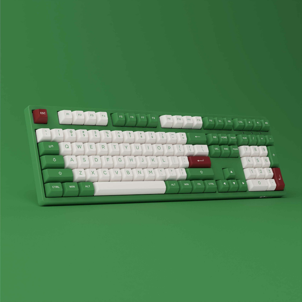 Bàn Phím Cơ Không Dây AKKO 3108 RF Matcha Red Bean / 2.4Ghz / Type C / AKKO Switch V3