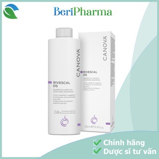 ✅  Canova Dầu Gội Giảm Nấm Dịu Nhẹ Cho Da Kích Ứng, Da Gàu Rivescal  DS – Soothing Shampoo 200ml