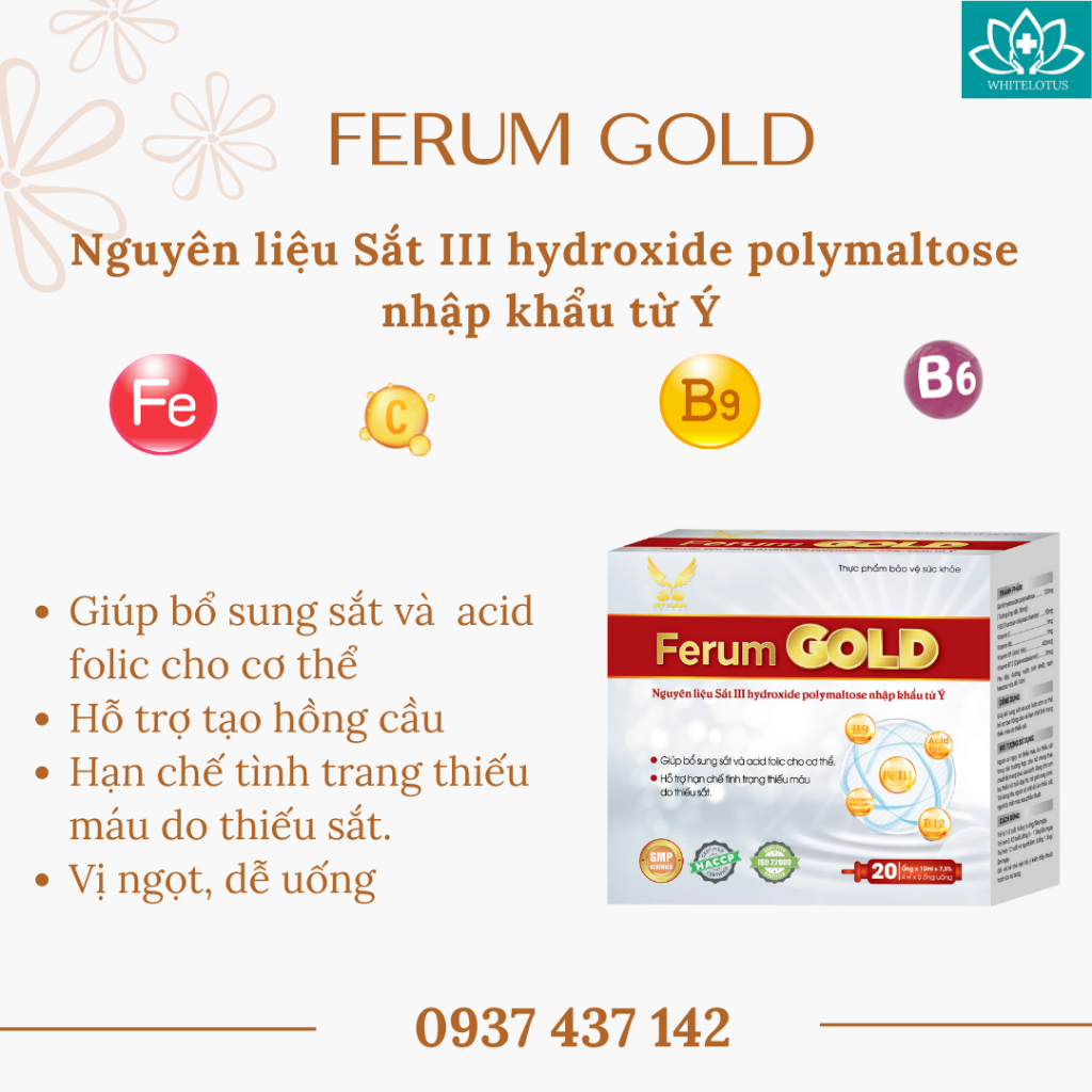 Siro Bổ Sung Sắt Không Tanh - Ferum Gold