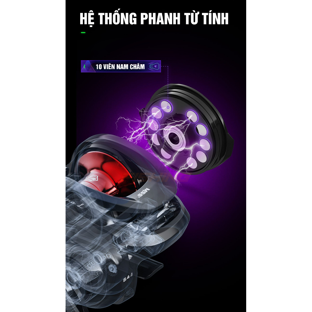 Máy Câu Lure MSS MagicL Máy Ngang - Vietnam Fishing