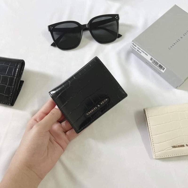 Ví nữ dạng gập CnK da crocs