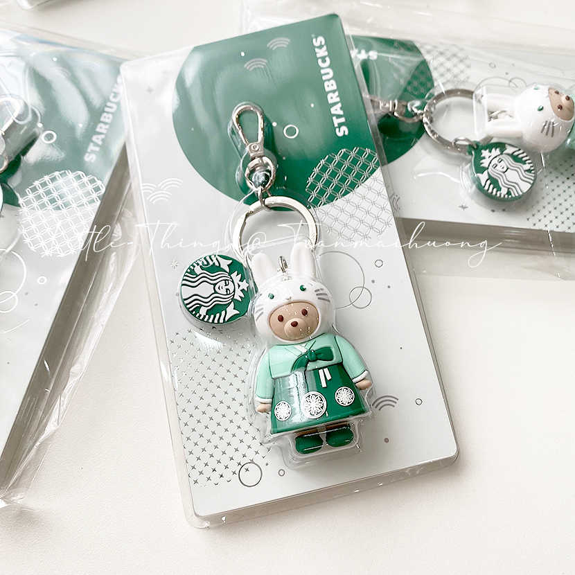 Keychain thỏ chính hãng Starbucks Hàn Quốc
