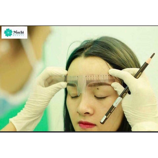 Thước đo lông mày chữ M phun xăm