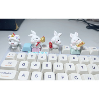 Phím lẻ keycap những chú thỏ năm mới hạn phúc R4 PBT