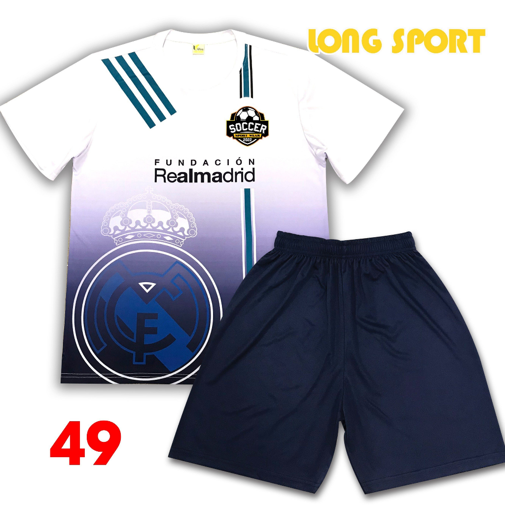  Bộ quần áo thể thao câu lạc bộ Real Marid - Long Thanh Sport - M49