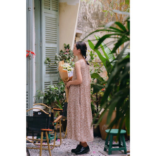 Cỏ Lau - Đầm hoa nhí dài Floria Dress
