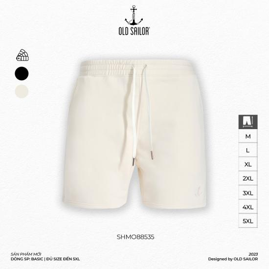 Quần Lửng Lưng Thun Nam OLD SAILOR Chất Vải Cotton Dày Dặn Thoáng Mát - O.S.L BASIC SHORT - Big Size Upto 5XL