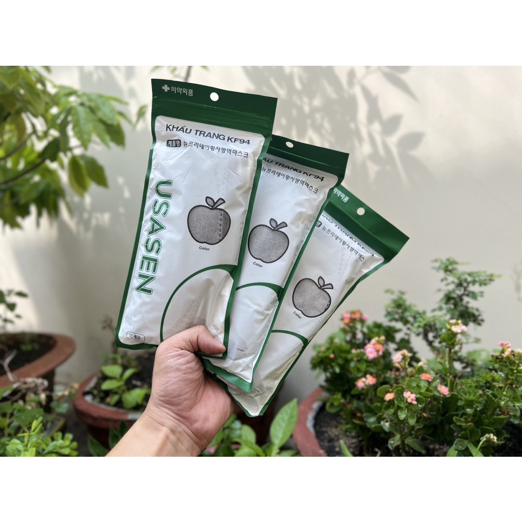 Khẩu trang kf94 USASEN kháng khuẩn, không xù, không ngứa