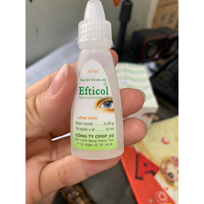 Nhỏ mắt mũi efticol, chai dẹp,hàng bệnh viện