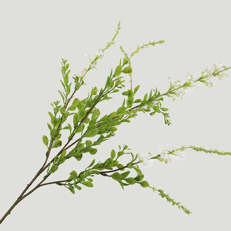 Cành xô thơm giả lá điểm trang trí bình hoa