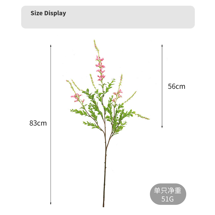 Cành xô thơm giả lá điểm trang trí bình hoa