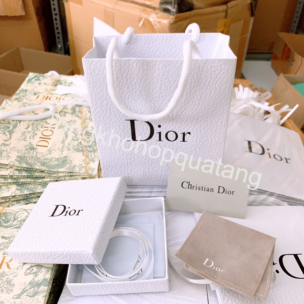 Bộ Túi Hộp Dior đựng Quà tặng Full Set Đầy Đủ Hộp, Túi Xách, Phụ Kiện Đi Kèm - Chuẩn Hãng