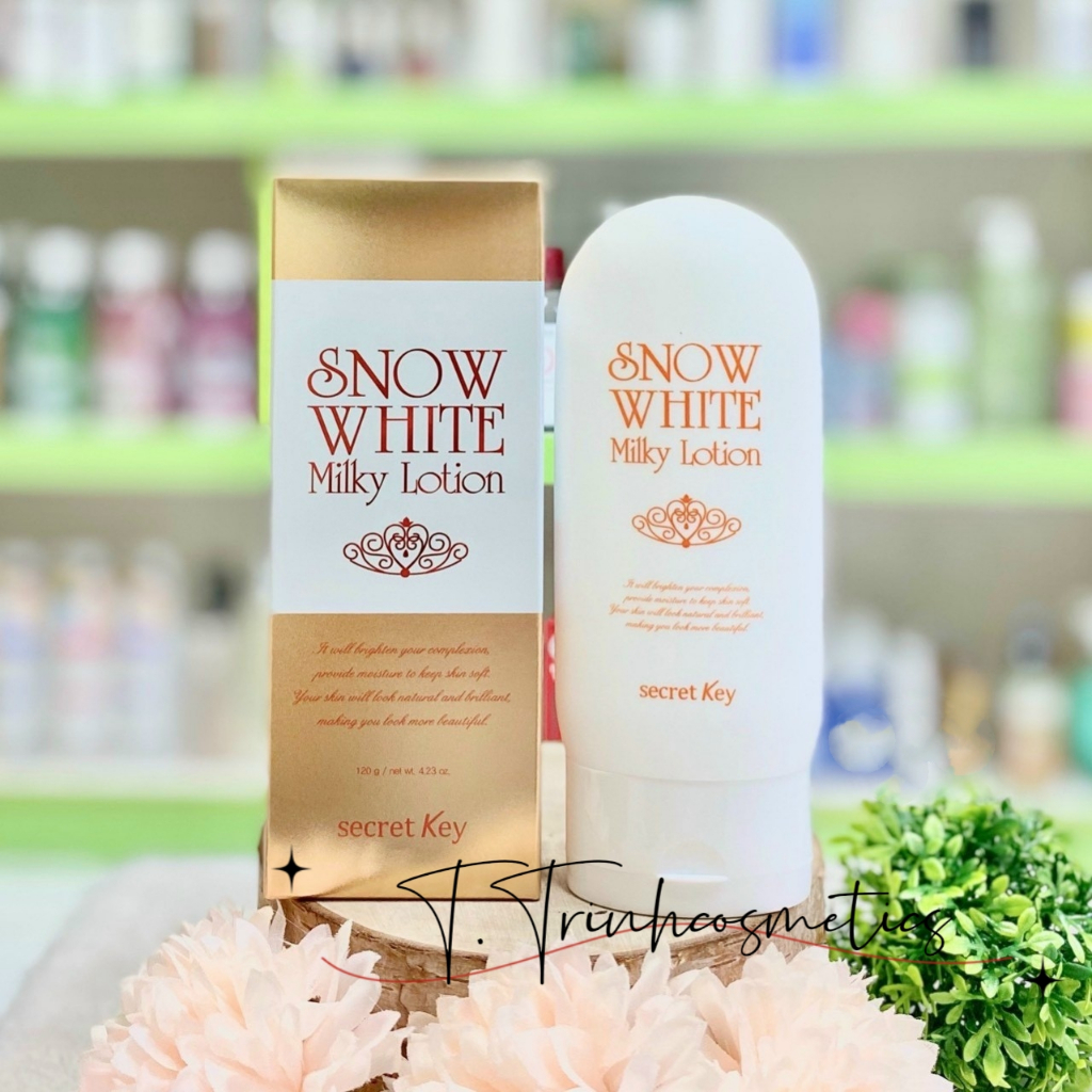 Sữa dưỡng thể dưỡng trắng SECRET KEY Snow White Milky Lotion 120g