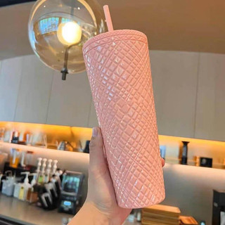 Ly 2 Lớp Kèm Ống Hút 710ML