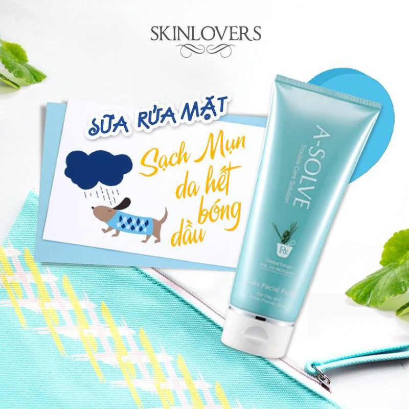 Sữa rửa mặt Skinlovers A-Solve Dành Cho Da Dầu Và Mụn 150ML