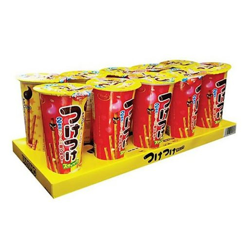 Bánh que chấm Wismo kem socola và dâu tây ly 35g