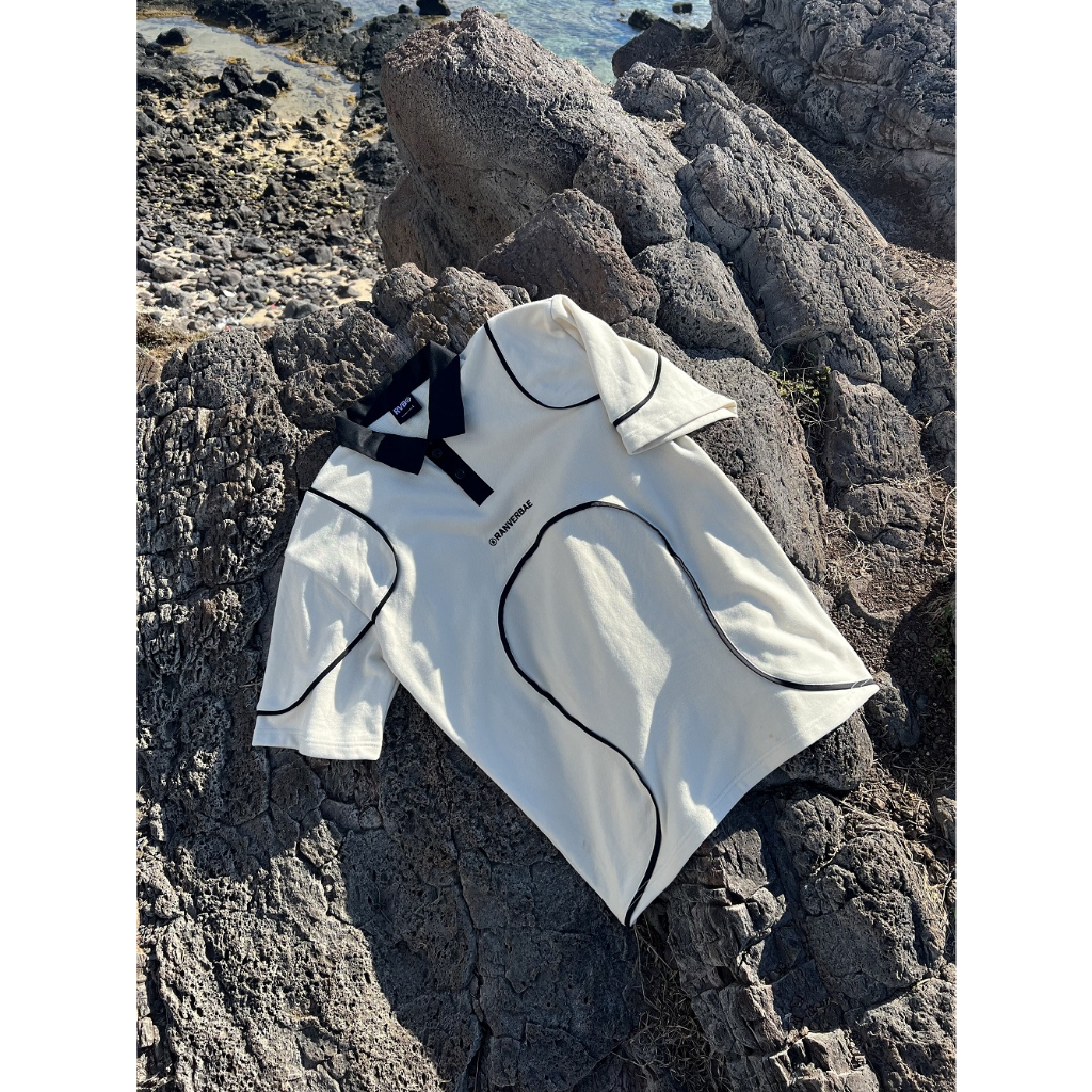 Áo Polo RVB CURVE LINE Polo BEIGE