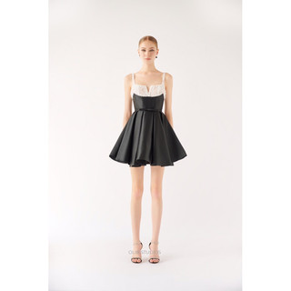 OLIB I Đầm đen phối ren - Hydrangea Dress