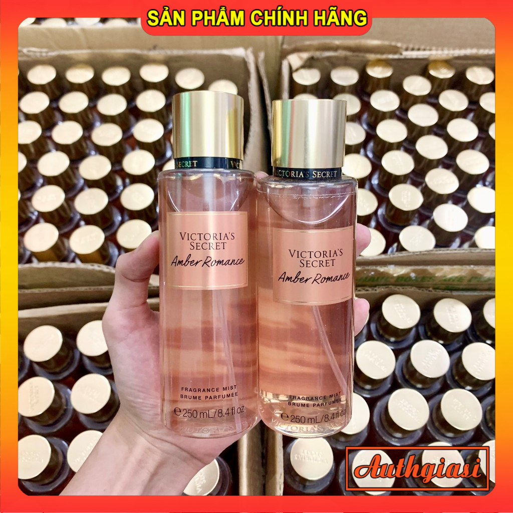 Xịt Dưỡng Thể Body Mist Victoria's Secret Amber Romance 250ml ngọt ngào, quyến rũ