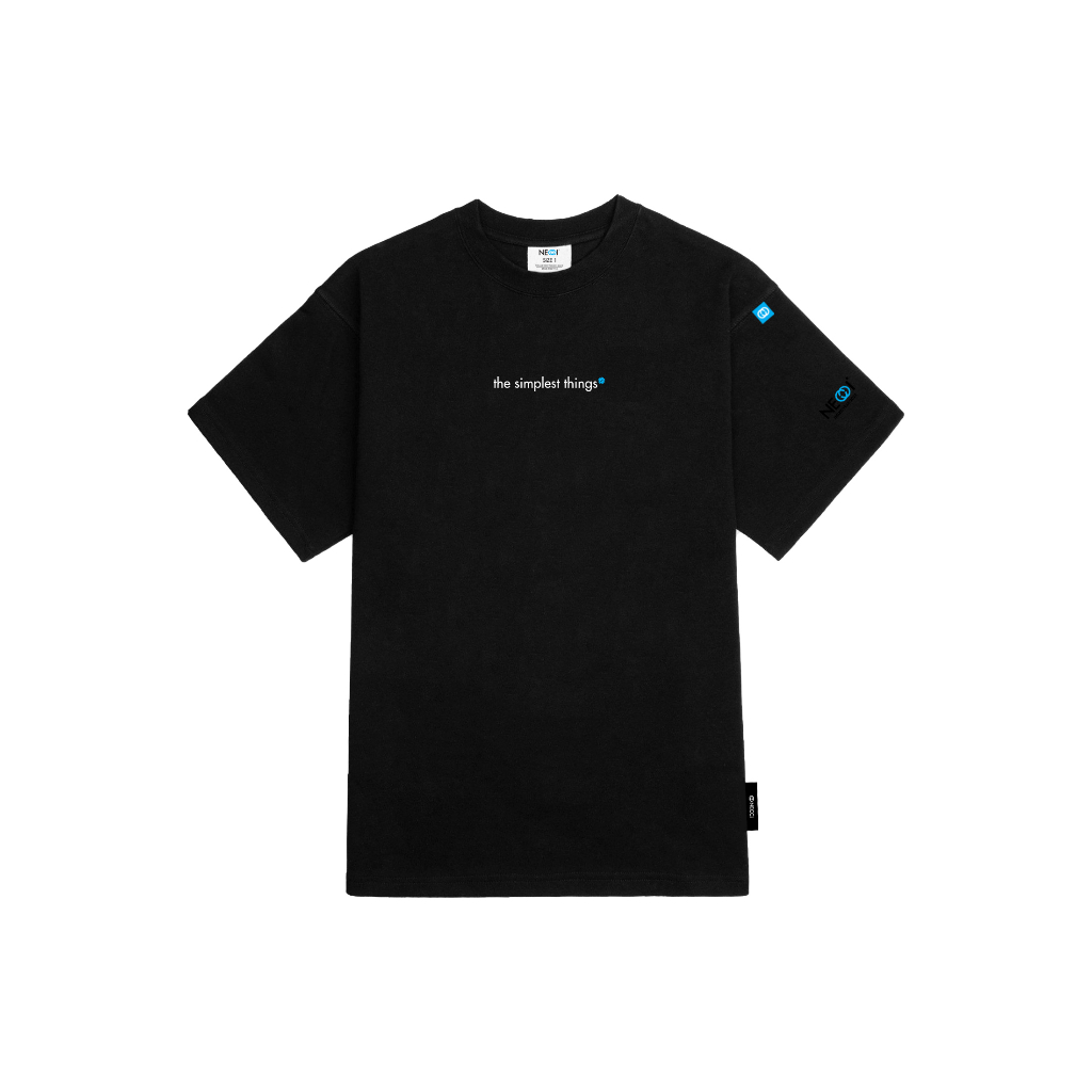 Áo Thun Local Brand Tay Lỡ Form Rộng Unisex NECCI MULTI Màu Đen Phông Basic Nam Nữ Cotton 100% Co Giãn Dày Dặn - MTD19