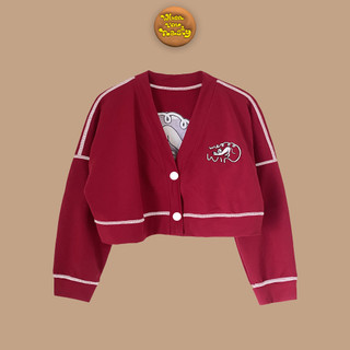 Áo cardigan dáng lửng whenimnasty meo