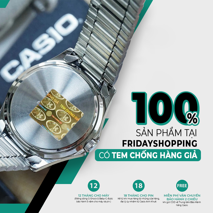 Đồng hồ Casio nam chính hãng điện tử A158WA-1DF dây kim loại | BigBuy360 - bigbuy360.vn