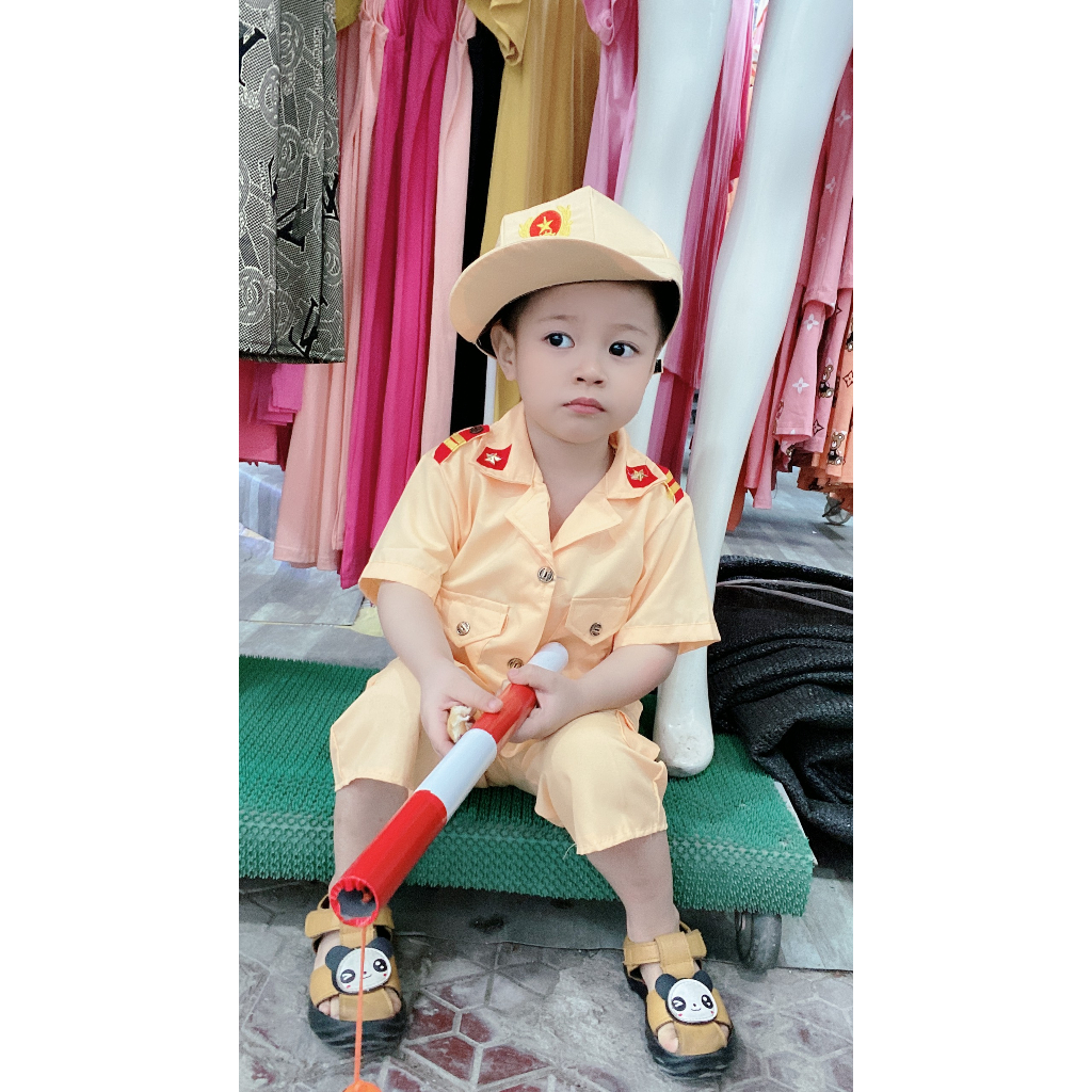 Set Chú Công An, Chú Bộ Đội Cute Cho Bé Có Ước Mơ Làm Bộ Đội